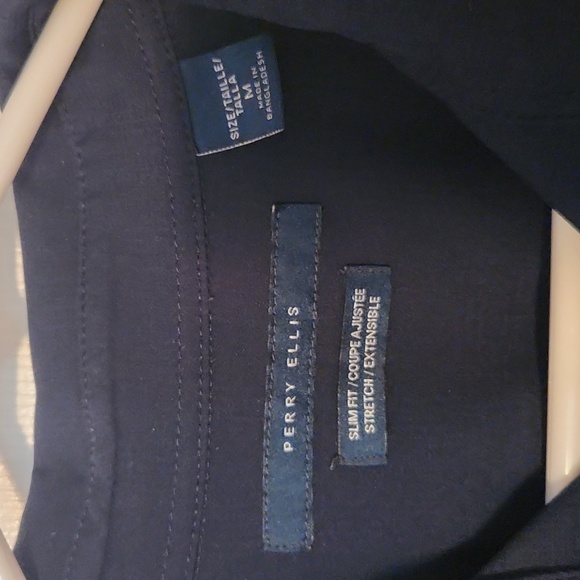 Perry Ellis - Long Sleeve Shirt - Mens Medium - slim fit - Picture 3 of 3